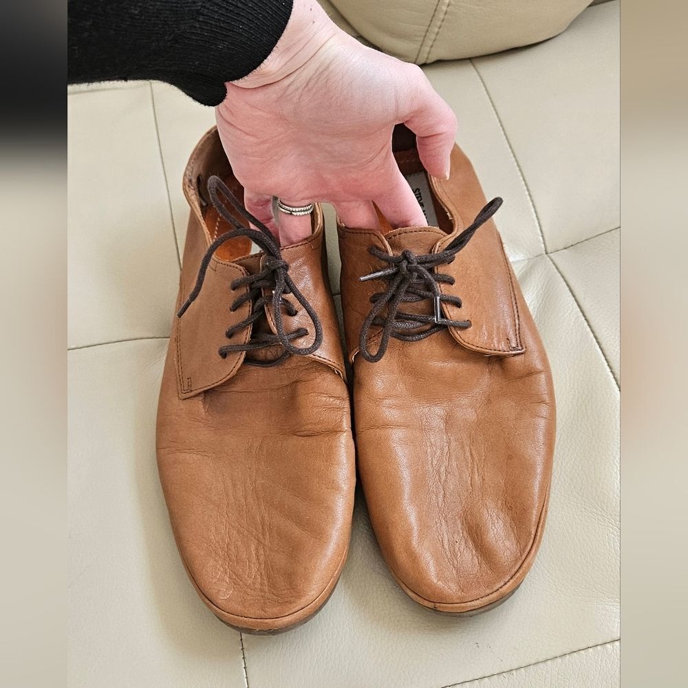 Steve madden leather mens shoes